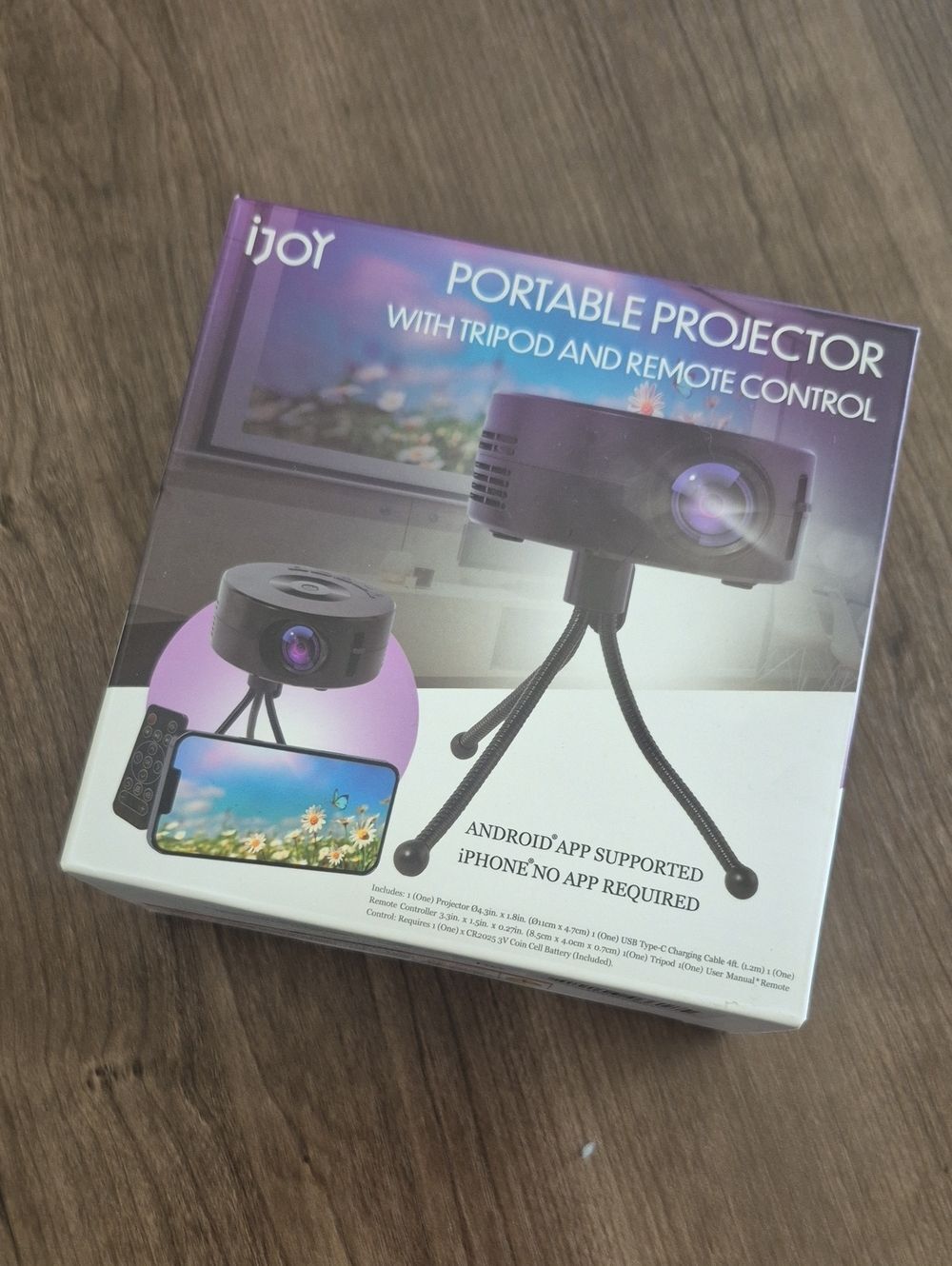 iJoy Portable Projector - Purple/Black